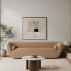 Manhattan Comfort Monica Modern Glam Sintered Stone Top Coffee Table in Bronze