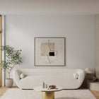 Manhattan Comfort Glenn Modern Glam Sintered Stone Top Coffee Table in Gold