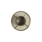Manhattan Comfort Glenn Modern Glam Sintered Stone Top Coffee Table in Gold