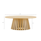 Manhattan Comfort Layla Scandinavian Modern Coffee Table in Light Oak