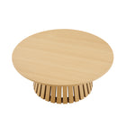 Manhattan Comfort Layla Scandinavian Modern Coffee Table in Light Oak