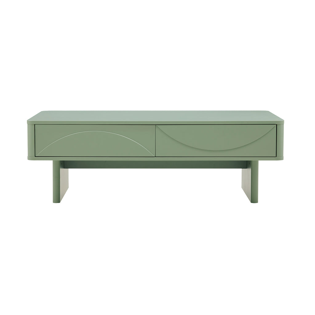 Manhattan Comfort Ella Modern 47" Coffee Table in Sage Green