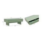 Manhattan Comfort Ella Modern 47" Coffee Table in Sage Green