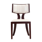 Manhattan Comfort Pulitzer Traditional Vegan Leather Wood Dining Chair in Pearl White - Set of 2