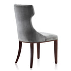 Manhattan Comfort Reine Traditional Wood Upholstered Dining Chair in Gray - Set of 2 - DC007-GY