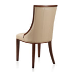Manhattan Comfort Fifth Avenue Traditional Wood Upholstered Dining Chair in Cream - Set of 2