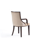 Manhattan Comfort Fifth Avenue Traditional Wood Upholstered Dining Chair in Tan
