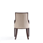 Manhattan Comfort Fifth Avenue Traditional Wood Upholstered Dining Chair in Tan