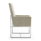 Manhattan Comfort Element Modern Velvet Metal Dining Chair in Champagne - DC029-OM