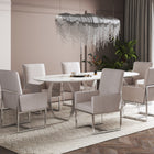 Manhattan Comfort Element Modern Velvet Metal Dining Chair in Champagne - DC029-OM