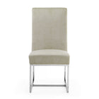 Manhattan Comfort Element Modern Velvet Metal Dining Chair in Champagne - DC030-OM
