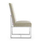 Manhattan Comfort Element Modern Velvet Metal Dining Chair in Champagne - DC030-OM