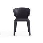 Manhattan Comfort Conrad Mid-Century Modern Upholstered Dining Chair in Black - Set of 2 - DC031-BK