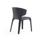 Manhattan Comfort Conrad Mid-Century Modern Upholstered Dining Chair in Black - Set of 2 - DC031-BK