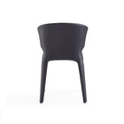 Manhattan Comfort Conrad Mid-Century Modern Upholstered Dining Chair in Black - Set of 2 - DC031-BK
