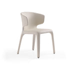 Manhattan Comfort Conrad Mid-Century Modern Upholstered Dining Chair in Cream - Set of 2