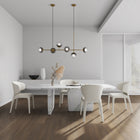 Manhattan Comfort Conrad Mid-Century Modern Upholstered Dining Chair in Cream - Set of 2