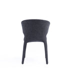 Manhattan Comfort Conrad Mid-Century Modern Upholstered Dining Chair in Black - Set of 2 - DC031-WBK