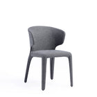 Manhattan Comfort Conrad Mid-Century Modern Upholstered Dining Chair in Gray - Set of 2 - DC031-WGY