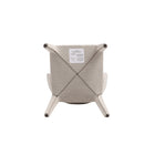 Manhattan Comfort Conrad Mid-Century Modern Upholstered Dining Chair in Wheat - Set of 2