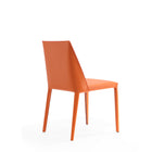 Manhattan Comfort Paris Modern Vegan Leather Dining Chair in Coral - Set of 2