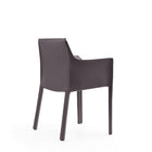 Manhattan Comfort Vogue Modern Vegan Leather Dining Chair in Gray