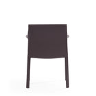 Manhattan Comfort Paris Modern Vegan Leather Side Chair in Gray
