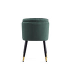 Manhattan Comfort Zephyr Modern Velvet Wood Dining Chair in Green