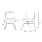 Manhattan Comfort Strine Modern Wood Upholstered Dining Chair in Dark Taupe