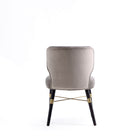 Manhattan Comfort Strine Modern Wood Upholstered Dining Chair in Dark Taupe