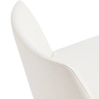 Manhattan Comfort Gansevoort Modern Vegan Leather Wood Dining Chair in Ivory - Set of 2