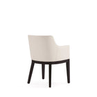 Manhattan Comfort Gansevoort Modern Vegan Leather Wood Armchair in Ivory