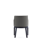 Manhattan Comfort Gansevoort Modern Vegan Leather Wood Armchair in Graphite