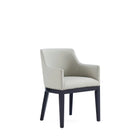 Manhattan Comfort Gansevoort Modern Vegan Leather Wood Armchair in Stone Gray