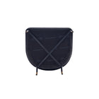 Manhattan Comfort Flor Modern Twill Weave Metal Dining Chair in Black