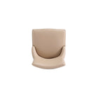 Manhattan Comfort Shubert Modern Vegan Leather and Velvet Dining Chair in Tan - Set of 2
