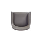 Manhattan Comfort Serena Modern Vegan Leather Metal Armchair in Taupe