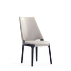 Manhattan Comfort Kara Modern Wood Upholstered Dining Chair in Light Gray - Set of 2 - DC057-LG