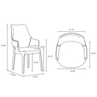 Manhattan Comfort Kara Modern Wood Upholstered Dining Chair in Blue
