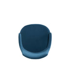 Manhattan Comfort Kara Modern Wood Upholstered Dining Chair in Blue