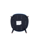 Manhattan Comfort Kara Modern Wood Upholstered Dining Chair in Blue