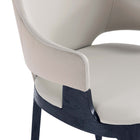 Manhattan Comfort Kara Modern Wood Upholstered Dining Chair in Light Gray
