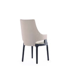 Manhattan Comfort Kara Modern Wood Upholstered Dining Chair in Light Gray