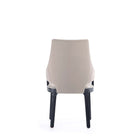 Manhattan Comfort Kara Modern Wood Upholstered Dining Chair in Light Gray