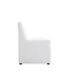 Manhattan Comfort Anna Square Modern Vegan Leather Dining Chair in White