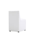 Manhattan Comfort Anna Square Modern Vegan Leather Dining Chair in White