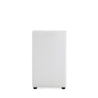 Manhattan Comfort Anna Square Modern Vegan Leather Dining Chair in White