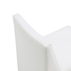 Manhattan Comfort Anna Square Modern Vegan Leather Dining Chair in White