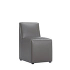 Manhattan Comfort Anna Square Modern Vegan Leather Dining Chair in Graphite