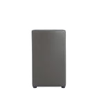 Manhattan Comfort Anna Square Modern Vegan Leather Dining Chair in Graphite
